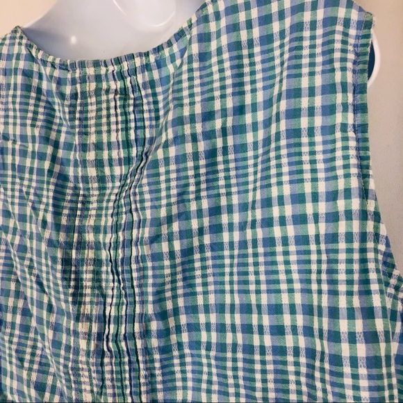 Preswick & Moore Cotton mother of pearl button front tank top 3X - Picture 11 of 14